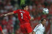 25 May 2005; Milan Baros, Liverpool, in action against Paolo Maldini, AC Milan. UEFA Champions League Final, Liverpool v AC Milan, Ataturk Olympic Stadium, Istanbul, Turkey. Picture credit; David Maher / SPORTSFILE