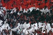 25 May 2005; AC Milan supporters before the start of the game. UEFA Champions League Final, Liverpool v AC Milan, Ataturk Olympic Stadium, Istanbul, Turkey. Picture credit; David Maher / SPORTSFILE