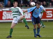 27 May 2005; Trevor Molloy, Shamrock Rovers, in action against Alan McNally, UCD. eircom League, Premier Division, UCD v Shamrock Rovers, Belfield Park, UCD, Dublin. Picture credit; Damien Eagers / SPORTSFILE
