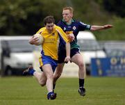 29 May 2005; David Casey, Roscommon, in action against Paddy Quinn, London. Bank of Ireland Connacht Senior Football Championship, London v Roscommon, Emerald Gaelic Grounds, Ruislip, London. Picture credit; Brian Lawless / SPORTSFILE