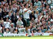 29 May 2005; Robbie Keane, Republic of Ireland XI, celebrates after scoring his sides winning goal. Jackie McNamara Testimonial, Celtic XI v Republic of Ireland XI, Celtic Park, Glasgow, Scotland. Picture credit; David Maher / SPORTSFILE