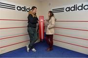 28 January 2014; In attendance at the official opening of Bray Boxing Club are boxers Kate Taylor, right, and Adam Nolan. Bray Boxing Club, Bray, Co. Wicklow. Picture credit: Ramsey Cardy / SPORTSFILE