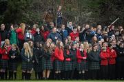 28 January 2014; Pupils from The High School look on during the game. Fr. Godfrey Cup, Semi-Final, St. Andrew's College v The High School, Ballycorus, Kiltiernan, Co. Dublin. Picture credit: David Maher / SPORTSFILE