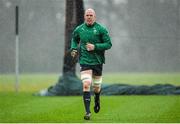29 January 2014; Ireland's Paul O'Connell warms up before the start of squad training ahead of their RBS Six Nations Rugby Championship match against Scotland on Sunday. Ireland Rugby Squad Training, Carton House, Maynooth, Co. Kildare. Picture credit: Matt Browne / SPORTSFILE