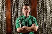 29 January 2014; Team Ireland Winter Olympic athlete Conor Lyne following the team announcement. The Merrion Hotel, Dublin. Picture credit: Ramsey Cardy / SPORTSFILE