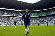 29 May 2005; Roy Keane, Republic of Ireland, during a warm up before the start of the game at Celtic Park. Jackie McNamara Testimonial, Celtic XI v Republic of Ireland XI, Celtic Park, Glasgow, Scotland. Picture credit; David Maher / SPORTSFILE