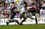 29 May 2005; David Glennon, Westmeath, is brought down by Kildare goalkeeper Enda Murphy and team-mate James Lonergan for a penalty. Bank of Ireland Leinster Senior Football Championship, Kildare v Westmeath, Croke Park, Dublin. Picture credit; David Levingstone / SPORTSFILE