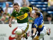 29 May 2005; Declan O'Sullivan, Kerry, in action against Brian Lacey, Tipperary. Bank of Ireland Munster Senior Football Championship, Tipperary v Kerry, Semple Stadium, Thurles, Co. Tipperary. Picture credit; Brendan Moran / SPORTSFILE