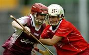 29 May 2005; Brenda Kerins, Galway, in action against Joanne O'Callaghan, Cork. National Camogie League, Division 1 Final, Galway v Cork, Semple Stadium, Thurles, Co. Tipperary. Picture credit; Brendan Moran / SPORTSFILE