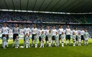 29 May 2005; Republic of Ireland team line up before the start of the game. Jackie McNamara Testimonial, Celtic XI v Republic of Ireland XI, Celtic Park, Glasgow, Scotland. Picture credit; David Maher / SPORTSFILE