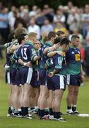 29 May 2005; The London team stands for the National Anthem before the match. Bank of Ireland Connacht Senior Football Championship, London v Roscommon, Emerald Gaelic Grounds, Ruislip, London. Picture credit; Brian Lawless / SPORTSFILE