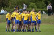 29 May 2005; The Roscommon team stand for the National Anthem before the match. Bank of Ireland Connacht Senior Football Championship, London v Roscommon, Emerald Gaelic Grounds, Ruislip, London. Picture credit; Brian Lawless / SPORTSFILE