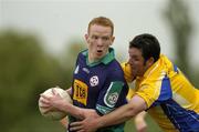 29 May 2005; Paddy Quinn, London, in action against Francie Grehan, Roscommon. Bank of Ireland Connacht Senior Football Championship, London v Roscommon, Emerald Gaelic Grounds, Ruislip, London. Picture credit; Brian Lawless / SPORTSFILE
