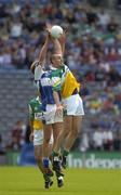 29 May 2005; Alan McNamee, Offaly, contests a high ball with Noel Garvan, Laois. Bank of Ireland Leinster Senior Football Championship, Offaly v Laois, Croke Park, Dublin. Picture credit; Damien Eagers / SPORTSFILE