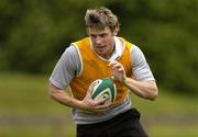 31 May 2005; Winger Tommy Bowe in action during Ireland rugby squad training. University of Limerick, Limerick. Picture credit; Brendan Moran / SPORTSFILE
