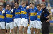 29 May 2005; Tipperary manager Seamus McCarthy, right, stands with his players before the game. Bank of Ireland Munster Senior Football Championship, Tipperary v Kerry, Semple Stadium, Thurles, Co. Tipperary. Picture credit; Brendan Moran / SPORTSFILE