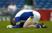 29 May 2005; Tipperary goalkeeper Paul Fitzgerald shows his disappointment on conceding Kerry's first goal. Bank of Ireland Munster Senior Football Championship, Tipperary v Kerry, Semple Stadium, Thurles, Co. Tipperary. Picture credit; Brendan Moran / SPORTSFILE
