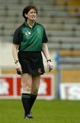 29 May 2005; Aileen Lawlor, Referee. National Camogie League, Division 1 Final, Galway v Cork, Semple Stadium, Thurles, Co. Tipperary. Picture credit; Brendan Moran / SPORTSFILE