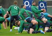 31 January 2014; Ireland's Rory Best and Andrew Trimble during squad training ahead of their RBS Six Nations Rugby Championship match against Scotland on Sunday. Ireland Rugby Squad Training, Carton House, Maynooth, Co. Kildare. Picture credit: Matt Browne / SPORTSFILE