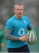 31 January 2014; Ireland's Luke Marshall in action during squad training ahead of their RBS Six Nations Rugby Championship match against Scotland on Sunday. Ireland Rugby Squad Training, Carton House, Maynooth, Co. Kildare. Picture credit: Matt Browne / SPORTSFILE