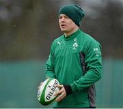 31 January 2014; Ireland's Brian O'Driscoll during squad training ahead of their RBS Six Nations Rugby Championship match against Scotland on Sunday. Ireland Rugby Squad Training, Carton House, Maynooth, Co. Kildare. Picture credit: Matt Browne / SPORTSFILE