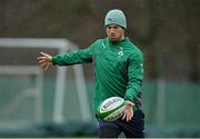 31 January 2014; Ireland's Rob Kearney in action during squad training ahead of their RBS Six Nations Rugby Championship match against Scotland on Sunday. Ireland Rugby Squad Training, Carton House, Maynooth, Co. Kildare. Picture credit: Matt Browne / SPORTSFILE