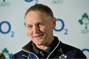 31 January 2014; Ireland head coach Joe Schmidt during a press conference ahead of their RBS Six Nations Rugby Championship match against Scotland on Sunday. Ireland Rugby Press Conference, Carton House, Maynooth, Co. Kildare. Picture credit: Matt Browne / SPORTSFILE