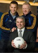 31 January 2014; Bank of Ireland is delighted to confirm it has extended its partnership with the DCU Sports Academy for a further three years to the end of June 2016. Pictured are Dublin footballer Jonny Cooper, left, Gabriel Bannigan, Regional Manager, Dublin, Bank of Ireland, and Michael Kennedy, Director of DCU GAA Academy, in attendance at the renewal announcement of the Bank of Ireland sponsorship of DCU Sports Academy. Bank of Ireland Branch, DCU, Dublin. Picture credit: Barry Cregg / SPORTSFILE