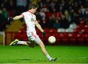 1 February 2014; Conan Grugan, Tyrone, shoots to score his sides first goal. Allianz Football League Division 1 Round 1, Derry v Tyrone, Celtic Park, Derry. Picture credit: Oliver McVeigh / SPORTSFILE