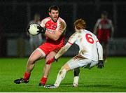 1 February 2014; Mark Lynch, Derry, in action against Peter Harte, Tyrone. Allianz Football League Division 1 Round 1, Derry v Tyrone, Celtic Park, Derry. Picture credit: Oliver McVeigh / SPORTSFILE