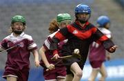 30 May 2005; Rachel Ni Dhonnchu, Presentation N.S. Terenure, races through the Bayside N.S defence, Allianz Cumann na mBunscol Hurling Finals, Corn Olly Quinlan, Bayside N.S. v Presentation N.S. Terenure, Croke Park, Dublin. Picture credit; Damien Eagers / SPORTSFILE