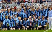 30 May 2005; The Scoil Lorcain team celebrate after victory over Scoil Choilm. Allianz Cumann na mBunscol Hurling Finals, Corn Johnston, Mooney and O'Brien, Scoil Choilm, Crumlin v Scoil Lorcain, Monkstown, Croke Park, Dublin. Picture credit; Damien Eagers / SPORTSFILE