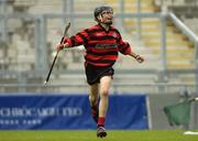 30 May 2005; Alan O'Connell, Scoil Colmcille, celebrates after scoring a goal. Allianz Cumann na mBunscol Hurling Finals, Corn Herald, Scoil Colmcille, Knocklyon v St. Laurence's B.NS, Kilmacud, Croke Park, Dublin. Picture credit; Damien Eagers / SPORTSFILE