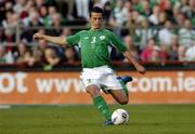 4 June 2005; Ian Harte, Republic of Ireland, scores  his sides first goal from a free kick. FIFA 2006 World Cup Qualifier, Republic of Ireland v Israel, Lansdowne Road, Dublin. Picture credit; David Maher / SPORTSFILE