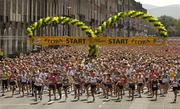 6 June 2005; A general view of the start the 2005 Flora Women's Mini-Marathon in which 40,025 were declared to start. Fitzwilliam Square, Dublin. Picture credit; Ray McManus / SPORTSFILE