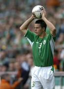 4 June 2005; Ian Harte, Republic of Ireland. FIFA 2006 World Cup Qualifier, Republic of Ireland v Israel, Lansdowne Road, Dublin. Picture credit; Brendan Moran / SPORTSFILE