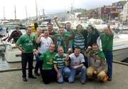 7 June 2005; Republic of Ireland supporters in a jovial mood ahead of the Faroe Islands v Republic of Ireland game at Torshavn, Faroe Islands. Photo by Damien Eagers/Sportsfile