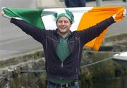 7 June 2005; Republic of Ireland supporter Eoghan Plunkett from Clontarf, Dublin, in advance of the Faroe Islands v Ireland game. Torshavn, Faroe Islands. Picture credit; Damien Eagers / SPORTSFILE
