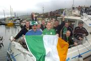7 June 2005; Republic of Ireland supporters in jovial mood in advance of the Faroe Islands v Republic of Ireland game. Torshavn, Faroe Islands. Picture credit; Damien Eagers / SPORTSFILE