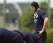 8 June 2005; Second row Matt McCullough in action during training. Ireland rugby squad training, Kintetsu Hanazono rugby ground, Osaka, Japan. Picture credit; Brendan Moran / SPORTSFILE