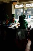 8 June 2005; Republic of Ireland supporters enjoy a drink in a local pub in advance of the FIFA 2006 World Cup Qualifier game against the Faroe Islands. Torshavn, Faroe Islands. Picture credit; David Maher / SPORTSFILE