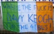 8 June 2005; A flag in the ground before the match. FIFA 2006 World Cup Qualifier, Faroe Islands v Republic of Ireland, Torsvollur Stadium, Torshavn, Faroe Islands. Picture credit; Damien Eagers / SPORTSFILE