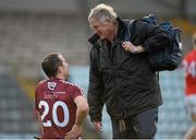 2 February 2014; Dessie Dolan, Westmeath, in conversation with Cork's Dr. Con Murphy after the game. Allianz Football League, Division 1, Round 1, Cork v Westmeath, Páirc Ui Rinn, Cork. Picture credit: Diarmuid Greene / SPORTSFILE