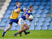 2 February 2014; Shane Doyle, Longford, in action against Donal Ward, Roscommon. Allianz Football League, Division 3, Round 1, Longford v Roscommon, Glennon Brothers Pearse Park, Longford. Picture credit: Oliver McVeigh / SPORTSFILE