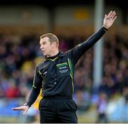 2 February 2014; Referee Michael Duffy. Allianz Football League, Division 3, Round 1, Longford v Roscommon, Glennon Brothers Pearse Park, Longford. Picture credit: Oliver McVeigh / SPORTSFILE
