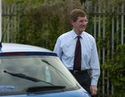 8 June 2005; Dublin County Board Chairman John Bailey arrives for a meeting where members of the Dublin hurling squad handed out copies of a letter they delivered to the meeting of the Dublin County Board at their offices in Parnell Park, Dublin. Picture credit; Ray McManus/ SPORTSFILE
