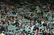 28 May 2005; Glasgow Celtic supporters during the game. Scottish Cup Final, Glasgow Celtic v Dundee United, Hampden Park, Glasgow, Scotland. Picture credit; David Maher / SPORTSFILE