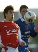 10 June 2005; Robbie Doyle, St. Patrick's Athletic, in action against Kevin Doherty, Waterford United. FAI Carlsberg Cup 2nd Round, Waterford United v St. Patrick's Athletic, Waterford RSC, Waterford. Picture credit; Matt Browne / SPORTSFILE