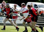 11 June 2005; Geoffrey McGonigle, Derry, in action against Down. Christy Ring cup, Group 2A, Round 1, Derry v Down, Lavey, Co. Derry. Picture credit; Oliver McVeigh / SPORTSFILE