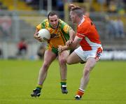 12 June 2005; Shane Carr, Donegal, in action against Ciaran McKeever, Armagh. Bank of Ireland Ulster Senior Football Championship Semi-Final, Donegal v Armagh, St. Tighernach's Park, Clones, Co. Monaghan. Picture credit; Damien Eagers / SPORTSFILE